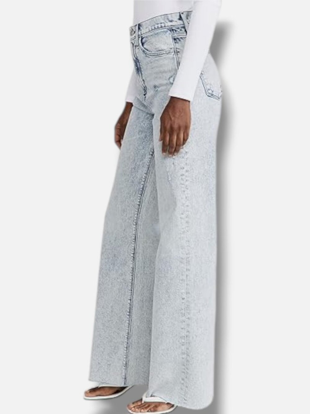 Joe's Jeans Women's Blue Serene Mia High-Rise Wide Leg Jeans Size 26 - Picture 2 of 3